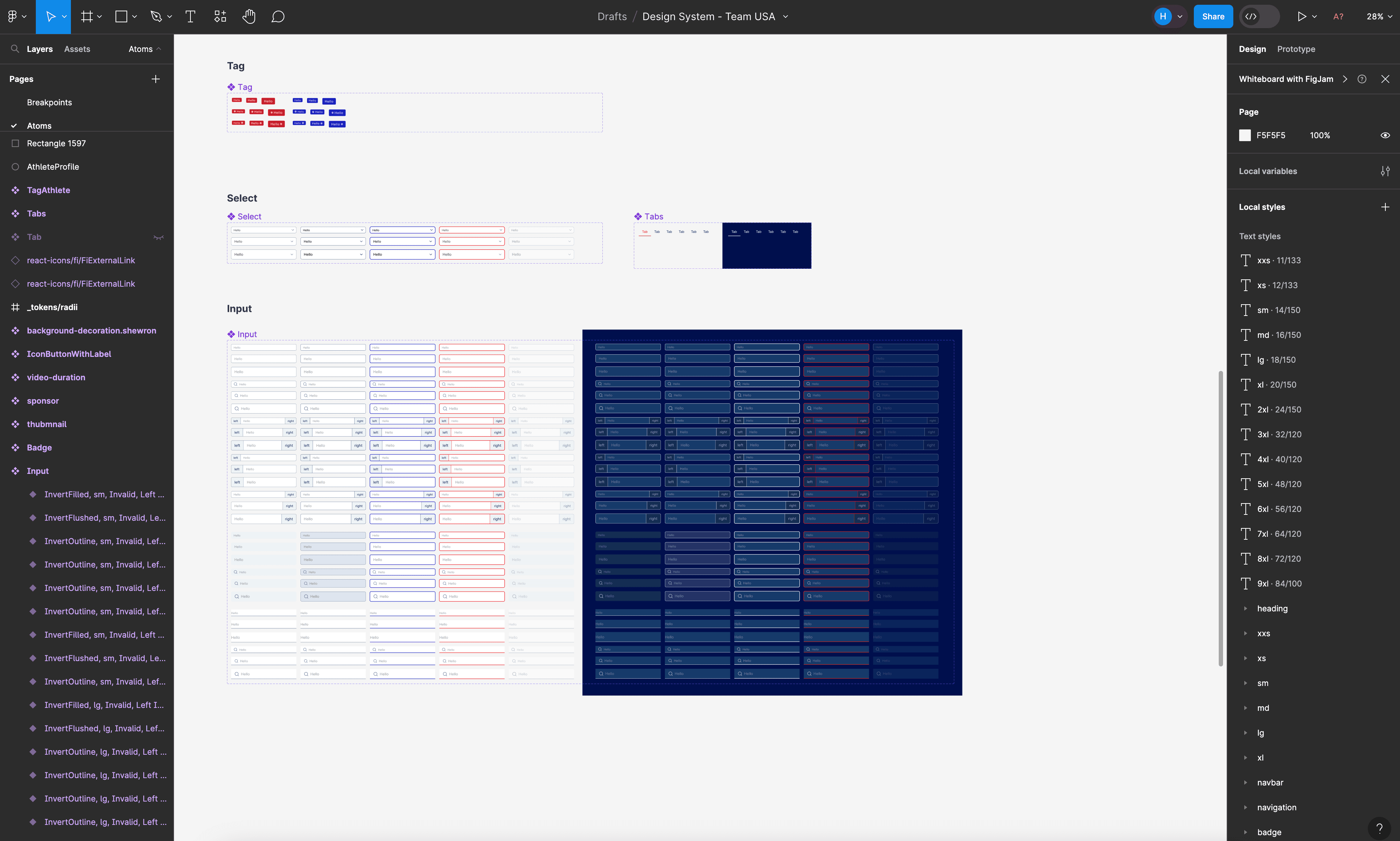 TeamUSA atomic design