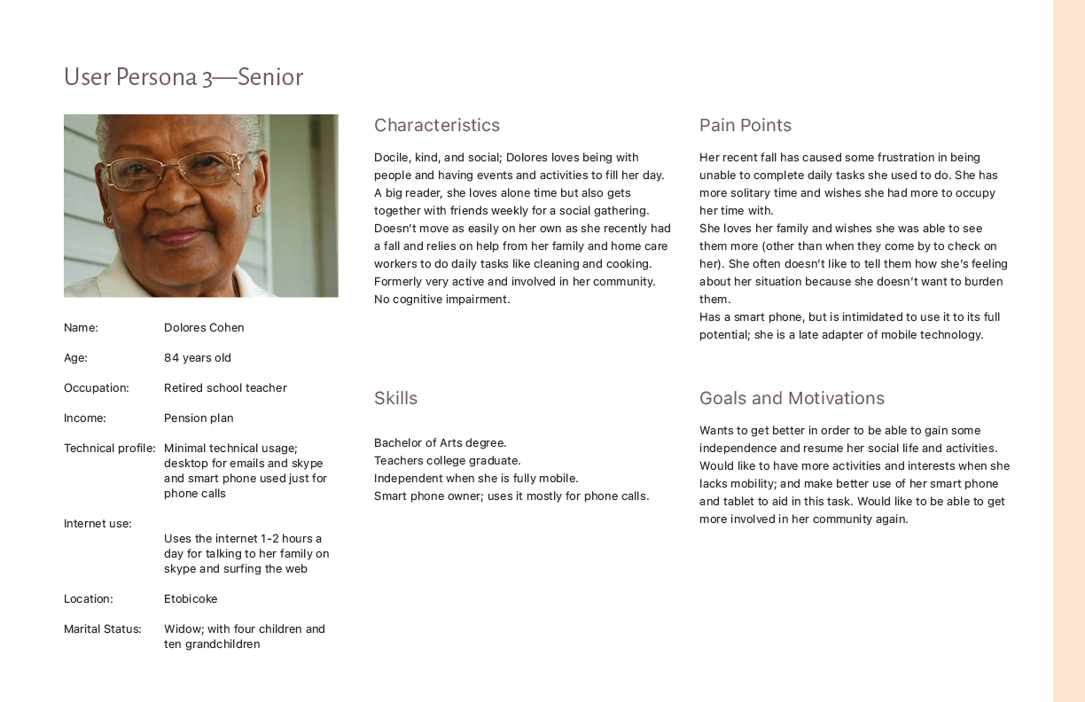 Persona, Care provider
